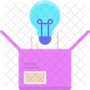 Think Out Of The Box Idea Creative Icon