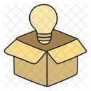 Think Outside The Box Creative Package Creative Box Icon
