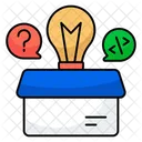 Think Outside The Box Creative Package Creative Box Icon