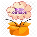 Think Outside The Box Creative Package Creative Box Icon