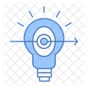 Think Through Think Different Focus Bulb Icon