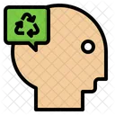 Thinking Recycle Ecology Icon