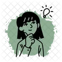 思考、熟考、反応 アイコン