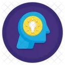 Thinking Brain Meditation Icon