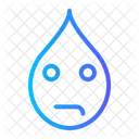 Thinking Emoji Smileys Expression Emoticon Mineral Water Drop Blood Icon