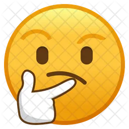 Thinking Face Emoji Icon