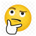 Thinking Face Emoticon Emoji Icon