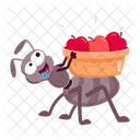 Ant Cartoon Ant Stickers Cute Ants Icon