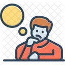 Thinking Brooding Musing Icon