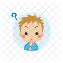 Boy Thinking Question Icon