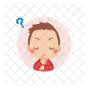 Boy Thinking Question Icon