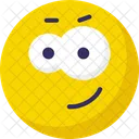 Thinning Emoticons Winking Smiley Icon