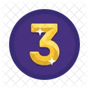 Third Three Number Icon