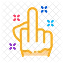 Third Finger Gesture Icon