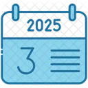 Third Calendar Time Icon