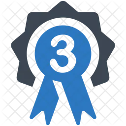 Third place badge  Icon