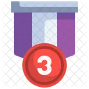 Third Place Medal Third Number Medal Medal Icon