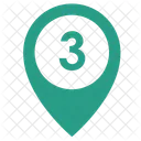Three Number Way Icon