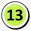 Thirteen Number  Icon