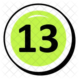 Thirteen Number  Icon