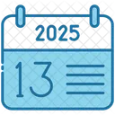 Thirteenth Calendar Time Icon