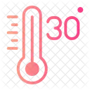Thirty Celsius Temperature Icon