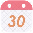 Thirty Event Time Icon