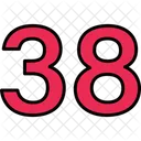 Thirty Eight Numbers Numeric Icon