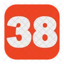 Thirty Eight Number Thirty Eight 38 Icon