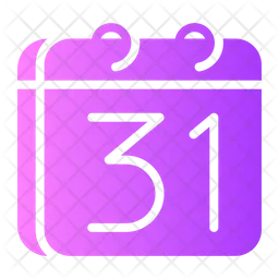 Thirty First Calendar  Icon