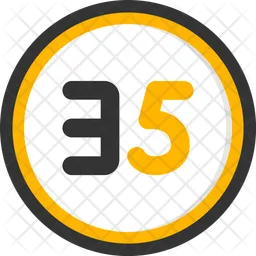 Thirty five  Icon