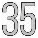 Numbers Days 35 Icon
