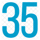 Thirty Five Numbers Icon