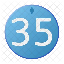 Thirty five  Icon