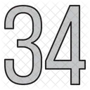 Numbers Days 34 Icon