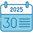 Thirty Calendar Time Icon