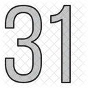 Numbers Days 31 Icon
