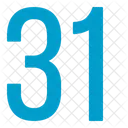 Thirty One Numbers Icon