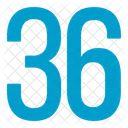 Thirty Six Numbers Icon