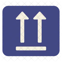 This Way Up Sign  Icon