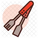 Thongs Spoon Fork Icon