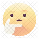 Thoughtful Emoji Smiley Icon