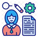 Thoughts The Analysis Document Employee Icon