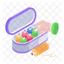 Thread Box Sewing Box Thread Spindles Icon