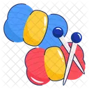 Thread reel and needle  Icon
