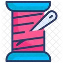 Needle Sewing Spool Icon