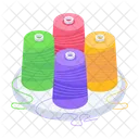 Thread Spindles Thread Spools Sewing Thread Icon