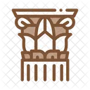 Threaded Greek Column Icon