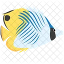 Threadfin Butterfly Fish Sea Creature Animal Icon