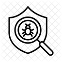 Threat Detection Cybersecurity Network Security Icon